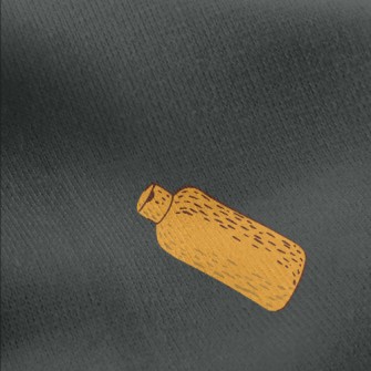 Hand Drawn Cosmetic Bottles Jersey Backed Fleece