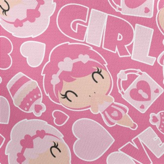 Pink Cake Girl Pongee