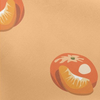 Bright Hand Painted Oranges Pongee