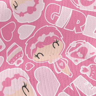Pink Cake Girl Stretch Jersey