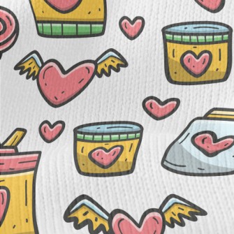 Valentine&#39;s Day Themed Gra Stretch Jersey