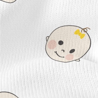 Cute Baby Face Stretch Jersey