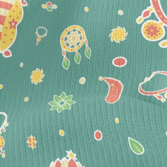 Bohemian Decoration Stretch Jersey