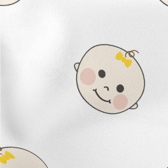 Cute Baby Face Lightweight Cotton Poplin