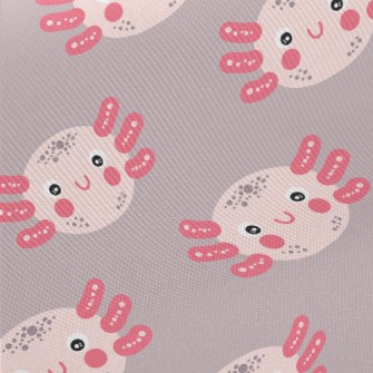 Hand Drawn Cute Salamander Midweight Cotton Poplin