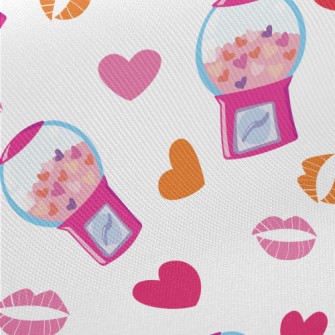 Heart Chewing Gum Machine Midweight Cotton Poplin