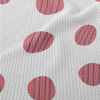 Simple Lines And Dots Birdseye Piqué