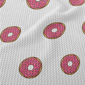 Strawberry American Donut Birdseye Piqué