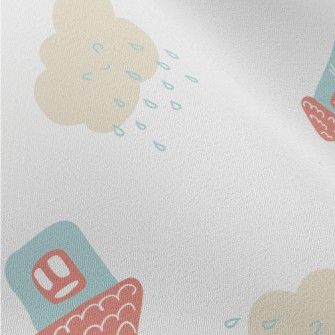 Hand Drawn Summer Afternoon Chiffon