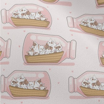 Cat And The Drift Bottle Chiffon