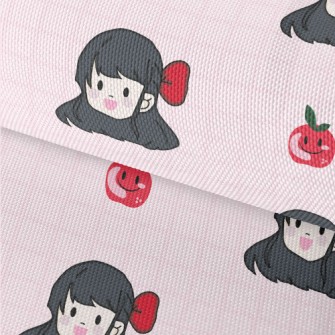 Comic Girl With Apple Waterproof Oxford