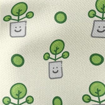 Cartoon Home Potted Plants Waterproof Canvas