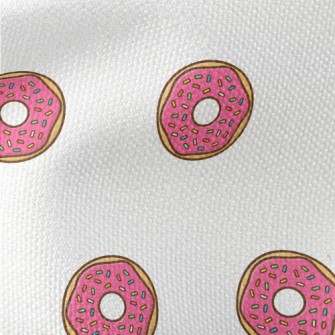 Strawberry American Donut Waterproof Canvas