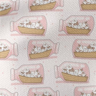 Cat And The Drift Bottle Waterproof Canvas