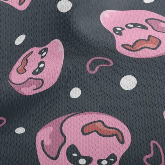 Hand Drawn Funny Alien Athletic Mesh Flat Back