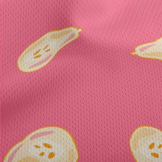 Artistic Hand-painted Pear Athletic Mesh Flat Back