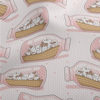 Cat And The Drift Bottle Athletic Mesh Flat Back