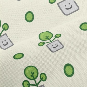 Cartoon Home Potted Plants Performance Linen