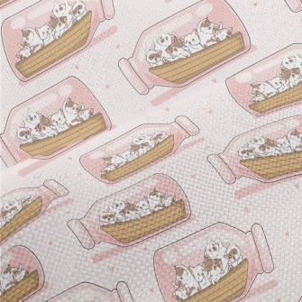 Cat And The Drift Bottle Performance Linen