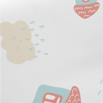 Hand Drawn Summer Afternoon Twill