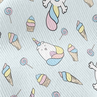 Cartoon Unicorn Cat Standard Corduroy