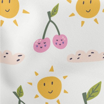 Cherry And Sun Stretch Ponte