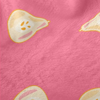 Artistic Hand-painted Pear Minky