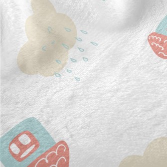 Hand Drawn Summer Afternoon Minky