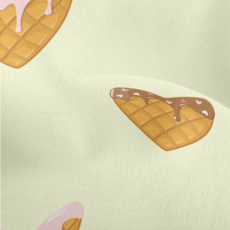 Heart Shaped Muffins Lightweight Performance Linen