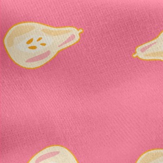 Artistic Hand-painted Pear Jersey Backed Fleece