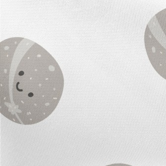 Cute Hand Drawn Planets Pongee