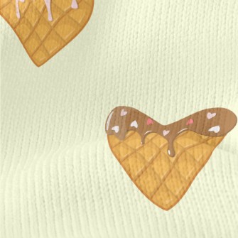 Heart Shaped Muffins Stretch Jersey