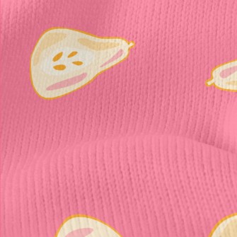 Artistic Hand-painted Pear Stretch Jersey