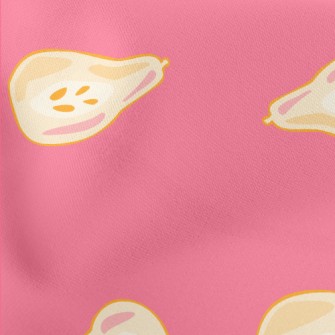 Artistic Hand-painted Pear Lightweight Cotton Poplin
