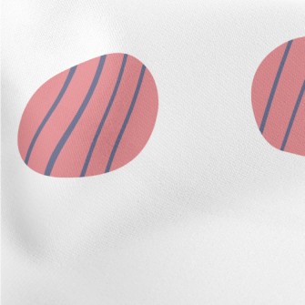 Simple Lines And Dots Lightweight Cotton Poplin