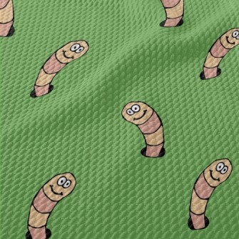 Cartoon Hand Drawn Bugs Birdseye Piqué