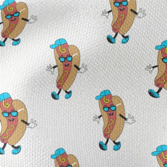 Cartoon Hip Hop Hot Dog Burger Waterproof Canvas