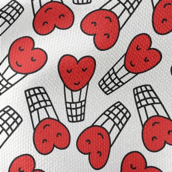 Smiling Love Hot Air Balloon Waterproof Canvas