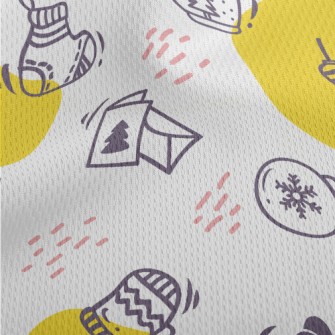 Winter Christmas Gifts Athletic Mesh Flat Back