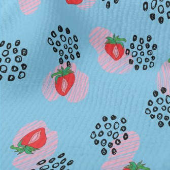 Strawberry Berries And Floral  Terry