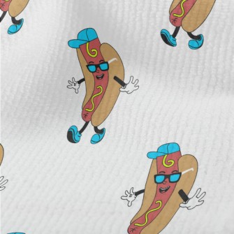 Cartoon Hip Hop Hot Dog Burger Terry