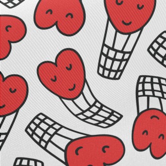 Smiling Love Hot Air Balloon Twill