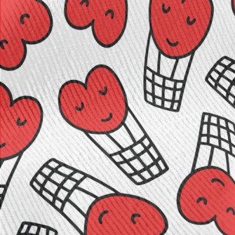 Smiling Love Hot Air Balloon Standard Corduroy