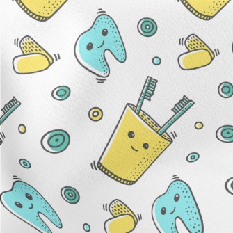 Hand Drawn Dental Care Stretch Ponte