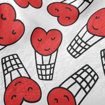 Smiling Love Hot Air Balloon Minky