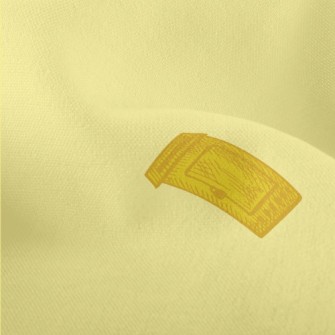 Yellow Hand-painted Mailbox Lightweight Performance Linen