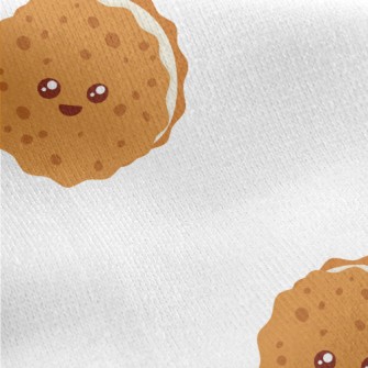 Cute Sandwich Cookies Jersey Backed Fleece
