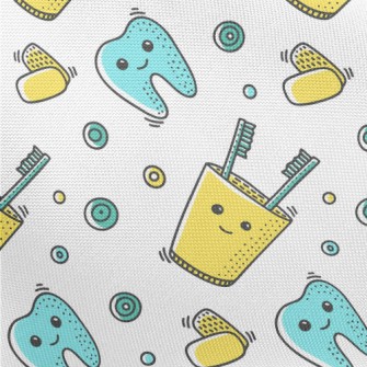 Hand Drawn Dental Care Pongee