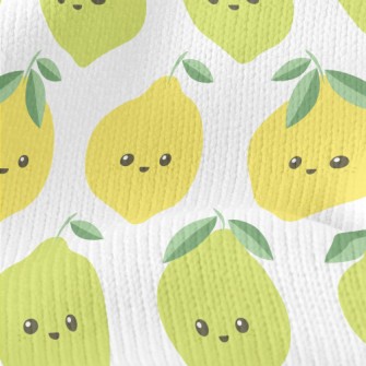 Cute Two-color Lemon Stretch Jersey
