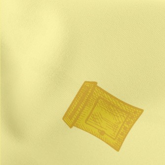 Yellow Hand-painted Mailbox Lightweight Cotton Poplin